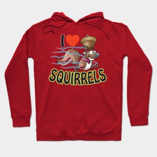 I Heart Squirrels (Wacky) Hoodie